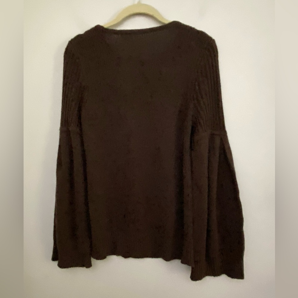 Anthropologie MOTH BINGHAM BELL-SLEEVED SWEATER new size M - Picture 5 of 7